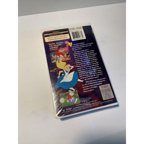 Disney Alice in Wonderland (VHS, 2000, Gold Collection Edition) - Picture 2 of 3